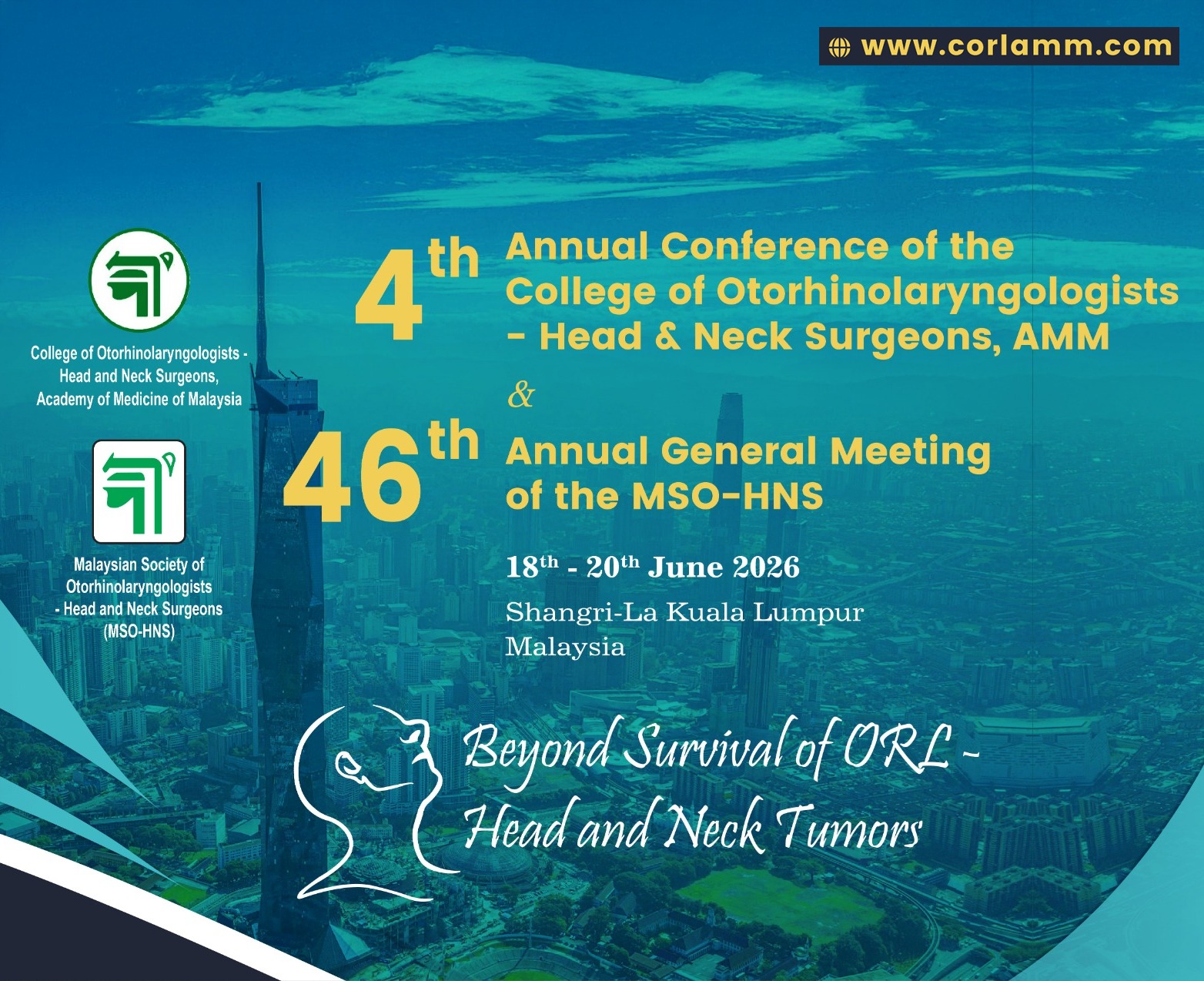 4th Annual Conference & 46th AGM MSO-HNS 2026 Mobile Banner